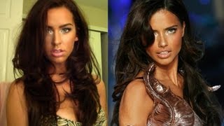 Adriana Lima Makeup Tutorial [upl. by Nitsuj]