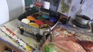 Dale Roberts Encaustic Painting Demo [upl. by Gawen]