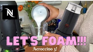 How To Foam Milk With Aeroccino 3 Make Coffee With Foam Tips amp Tricks  Easy Foamed Latte Recipe [upl. by Lupiv]