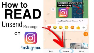 How To See Unsend Messages On Instagram  Instagram Hacks Muz21Tech [upl. by Sam]