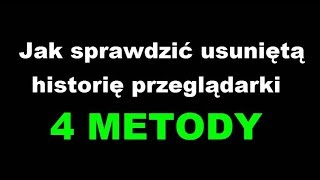 Jak sprawdzić usuniętą historię przeglądania [upl. by Ytsirt]