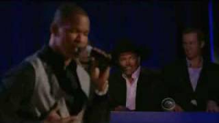 Jamie Foxx Singing at the CBS George Strait Special [upl. by Yremogtnom624]