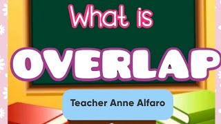 WHAT IS OVERLAP TECHNIQUE IN DRAWING Teacher ANNE ALFARO [upl. by Dellora]