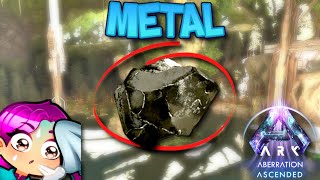 WHERE TO FIND METAL  ABERRATION  Ark Survival Ascended [upl. by Nyram213]