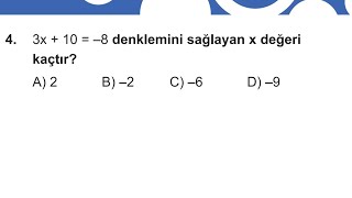 7SINIF MATEMATİK  Denklem Çözme  Soru Çözümleri [upl. by Corene]