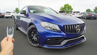 2019 Mercedes Benz AMG C63 Coupe Start Up Exhaust Test Drive and Review [upl. by Hovey]