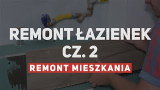 Remont łazienek  układanie płytek w toalecie i łazience [upl. by Rehpotsirc]