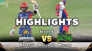 Karachi Kings Inning Full Highlights  Karachi vs Multan  Match 31  HBL PSL 2020  MB2T [upl. by Iloj]