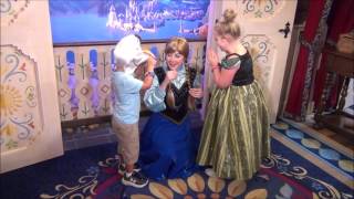 Meeting Elsa and Anna in Epcot [upl. by Idnarb]