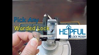 103 How To Pick Any Warded Lock [upl. by Ayahs]