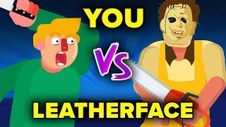 YOU VS LEATHERFACE  How Can You Defeat and Survive It The Texas Chainsaw Massacre Movie [upl. by Ellenig]