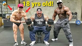 INSANE CHEST WORKOUT with 18 YEAR OLD TRISTYN LEE and KALI MUSCLE [upl. by Adnovay]