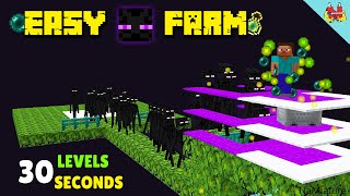 Minecraft Enderman Farm Tutorial  SUPER FAST amp EASY XP FARM [upl. by Eisset]